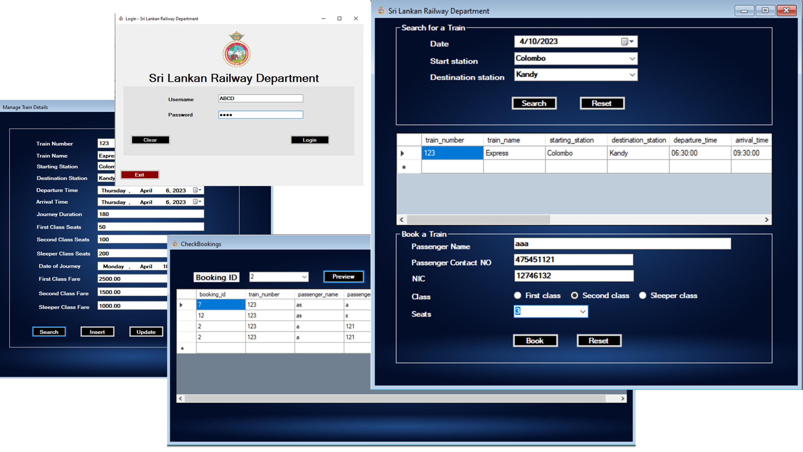 Railway Booking