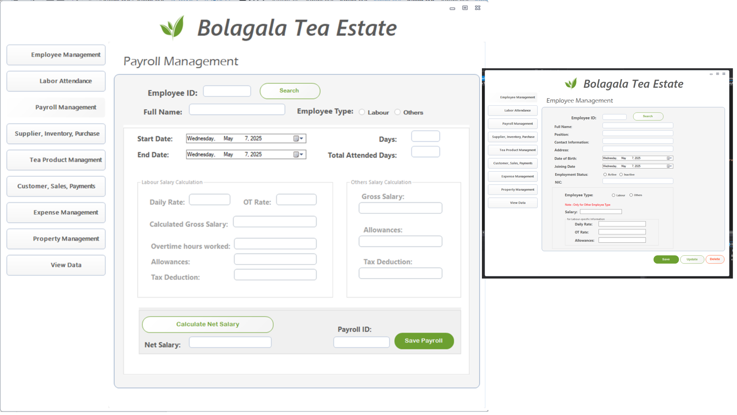 Tea Estate ERP